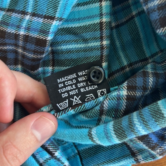 XL Blue Copper Mountain Flannel - Picture 5 of 7